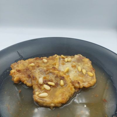 Lengua ternera empiñonada